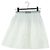 Falda Miu Miu de algodón blanca Auth 182059M Blanco