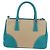 Borsa a mano PRADA Galleria in pelle 2way Blu Argento Auth yk20397SAM - vista 3