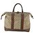 Borsa Boston GUCCI GG Supreme Web Sherry Line in PVC Beige Rosso Auth 180195 - vista 3