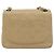CHANEL Mini Matelasse Chain Shoulder Bag Lamb Skin Beige Gold CC Auth ka4523A D'oro - vista 3