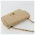 CHANEL Mini Matelasse Chain Shoulder Bag Lamb Skin Beige Gold CC Auth ka4523A D'oro - vista 6