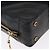 Borsa a Spalla CHANEL V Stitch Cotone Nero Oro CC Auth bs35307 D'oro - vista 12
