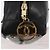 Borsa a Spalla CHANEL V Stitch Cotone Nero Oro CC Auth bs35307 D'oro - vista 14
