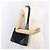 Borsa a Spalla CHANEL V Stitch Cotone Nero Oro CC Auth bs35307 D'oro - vista 24