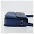 Céline Borsa a Spalla CELINE Circle in Pelle Blu e Oro Autentica 182203A D'oro - vista 4