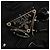 PRADA Hand Bag Nylon Black Silver Auth ki6652SM Silvery - view 15