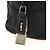 PRADA Hand Bag Nylon Black Silver Auth ki6652SM Silvery - view 17