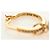 Miu Miu Pierce metallico Gold Tone Auth 181299M - vista 12