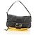 FENDI Zucca Canvas Mamma Baguette Shoulder Bag Wool Gray Silver Auth yk20376SAV Marrone Argento - vista 27