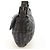 FENDI Zucca Canvas Mamma Baguette Shoulder Bag Wool Gray Silver Auth yk20376SAV Marrone Argento - vista 4