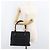 Borsa GUCCI GG Canvas Bamboo Nera 112526 Auth 182862 Nero - vista 27