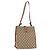 Borsa a Spalla GUCCI GG Canvas Beige Oro 110292 Auth 182469 D'oro