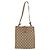Borsa a Spalla GUCCI GG Canvas Beige Oro 110292 Auth 182469 D'oro - vista 2