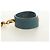 Hermès Handschuhhalter Charm aus Leder Hellblau Gold Auth 181292V Golden - Ansicht 5