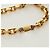 Hermès Handschuhhalter Charm aus Leder Hellblau Gold Auth 181292V Golden - Ansicht 7