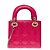 Borsa DIOR Lady Dior in Pelle Rosa - 103538 - vista 3