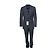 Autre Marque Suitsupply, terno Lazio cinza de abotoamento simples