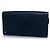 Montblanc, portafoglio con zip in pelle blu