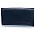 Montblanc, portafoglio con zip in pelle blu - vista 2