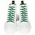 Sneaker Boot Louis Vuitton Squad 'White Green' - vista 3