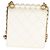 Timeless Clutch Chanel White Lambskin Quilted Chic Pearls On Chain Bianco - vista 2