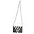 Portafoglio con catena Twist in tela Monogram V bianco e nero Louis Vuitton - vista 5