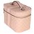 Neceser Gucci Savoy Medium en piel de becerro Dollar GG Supreme Monogram Rosa Claro - vista 3