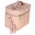 Neceser Gucci Savoy Medium en piel de becerro Dollar GG Supreme Monogram Rosa Claro - vista 4