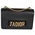 Borsa a tracolla con catena J'Adior in pelle di vitello liscia nera Christian Dior
