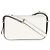 Borsa Prada in pelle liscia bianca con logo triangolo Bianco - vista 2