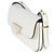 Borsa Prada in pelle liscia bianca con logo triangolo Bianco - vista 3