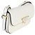 Borsa Prada in pelle liscia bianca con logo triangolo Bianco - vista 4
