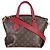 Louis Vuitton Bordeaux Monogram Canvas Flower Zipped Tote PM Marrone - vista 2