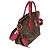Louis Vuitton Bordeaux Monogram Canvas Flower Zipped Tote PM Marrone - vista 4