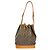Borsa a tracolla Louis Vuitton Noe damier monogram large Marrone