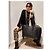 Borsa Tote Saint Laurent in pelle nera con frange Nero - vista 2