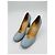 Dries Van Noten Pumps aus hellblauem Leder - Ansicht 12