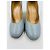 Dries Van Noten Pumps aus hellblauem Leder - Ansicht 5