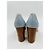Dries Van Noten Pumps aus hellblauem Leder - Ansicht 9