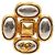 Spilla Vintage Chanel Coco Mark D'oro
