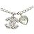 Timeless Collana con pendente Chanel Coco Mark Heart Argento - vista 2