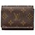Tarjetero Monogram Louis Vuitton Castaño