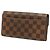 Cartera larga Sarah en Damier Louis Vuitton Castaño - vista 2