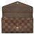 Cartera larga Sarah en Damier Louis Vuitton Castaño - vista 6