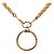Collana Lente d'Ingrandimento Vintage Chanel 1983 D'oro - vista 3