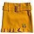 Prada Mini Falda de Nylon Amarilla Amarillo