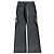 Balenciaga Weite Baumwollhose Grau mit Glitzergrafik - Ansicht 2