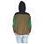 Sacai Hybrid Schwamm-Kapuzenpullover Blau Beige Grün - Ansicht 4