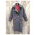 Maison Martin Margiela MM22 Abrigo de lana gris doble botonadura - vista 3