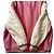 Miu Miu Giacca Varsity in Lana e Pelle Rosa Bianco - vista 8